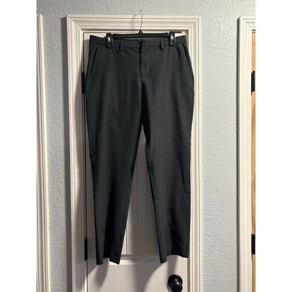 Calvin Klein Dress Pants Mens 32X30 Gray Flat Front Trousers Suit Straight Leg - Picture 1 of 5